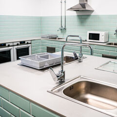 K&uuml;chenbereich im Komfortcamping, Foto: Christian Gro&szlig;e