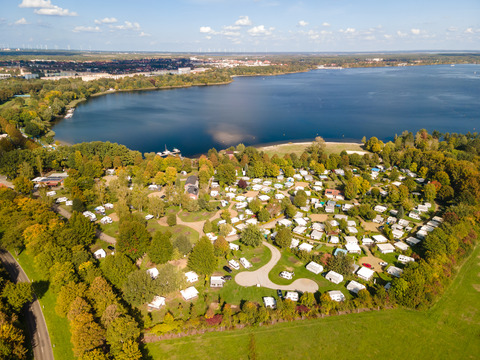 Komfortcamping Senftenberger See Luftbild, Foto: Christian Große