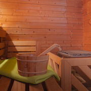 Sauna im Komfortcamping (Saunakabine), Foto: Gl&uuml;cksfoto GbR - Rico Schwarze