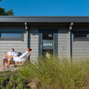 Sauna im Strandhotel (Entspannung im Au&szlig;enbereich), Foto: Gl&uuml;cksfoto GbR - Rico Schwarze