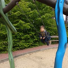 Schaukel auf dem Kleinkindspielplatz, Foto: Saskia M&uuml;ller