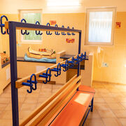 Garderoben und Wickelplatz im Kinderwaschland, Foto: Christian Gro&szlig;e