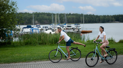 Fahrrad fahren vom Hafencamp aus, Foto: Glücksfoto GbR - Rico Schwarze