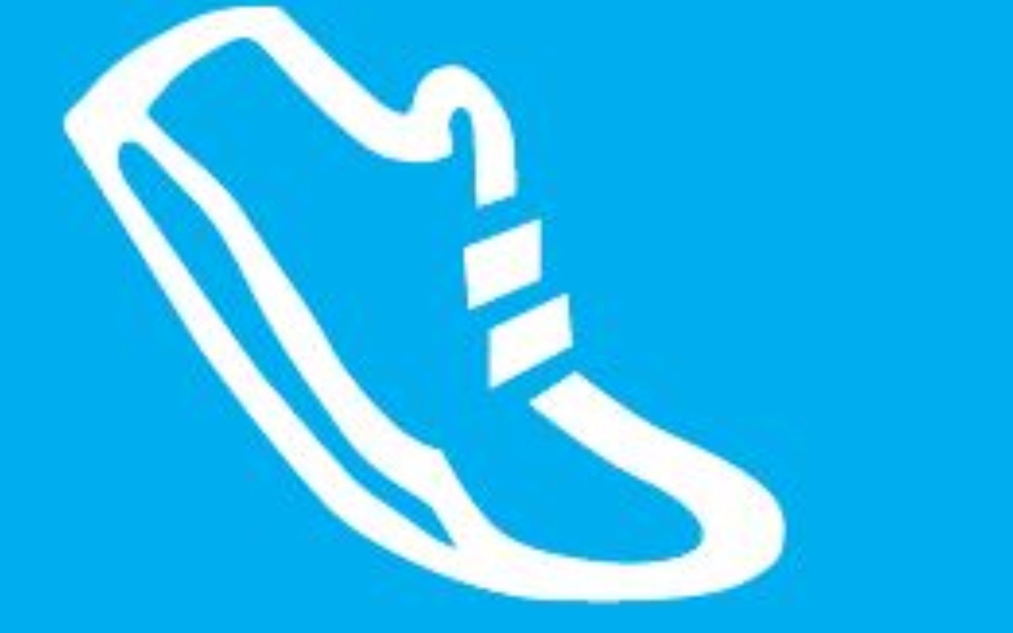 Markierung Schuh blau, Foto: Stadt Senftenberg, Lizenz: Stadt Senftenberg