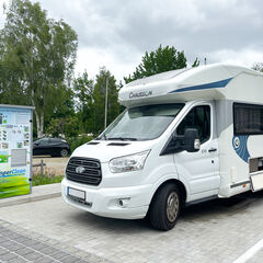CamperClean-Automat im Anreisebereich, Foto: Julia Kussatz