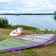 Wiese zum Ablegen des Surfmaterials, Foto: Christian Gro&szlig;e