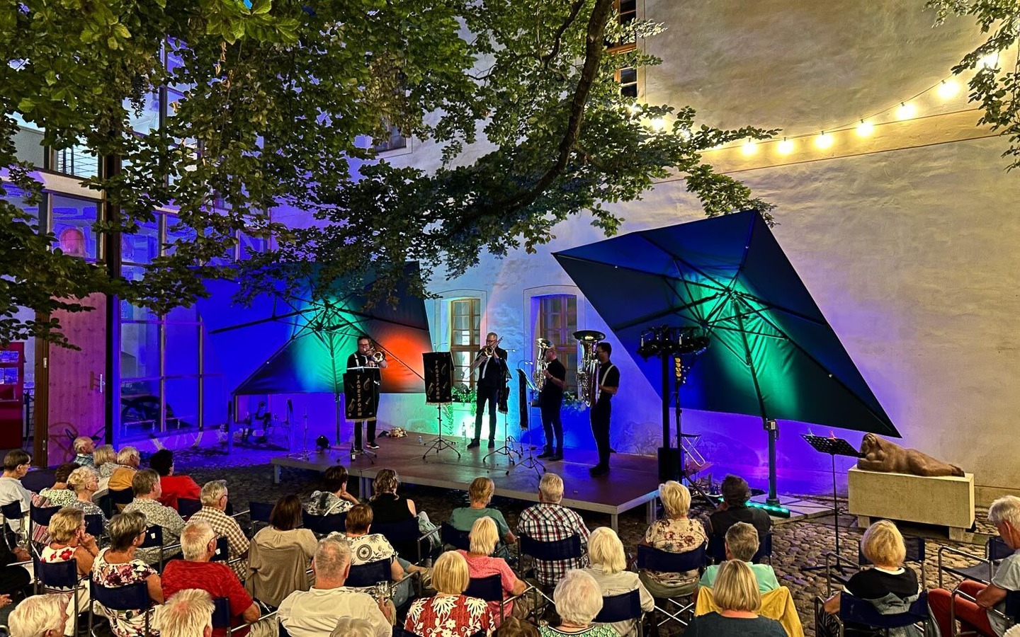 Blechfest - Konzert im Schlosshof, Foto: Linke, Lizenz: Museum OSL
